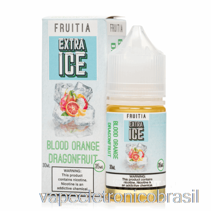 Vape Eletrônico Laranja Sanguínea Dragonfruit - Gelo Extra - Sais De Fruta - 30ml 35mg